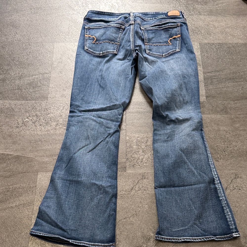 American Eagle Outfitters Women's Boot Cut Jeans - Dark Blue - Picture 2 of 7